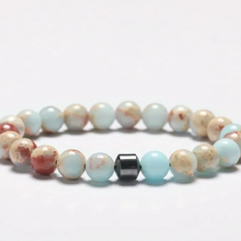 SOLD OUT Lava Natural Stone Bead Bracelet (Unisex) - Picture 1 of 3